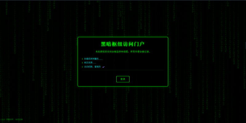 一个炫酷好看的黑客跳转页面html源码-125源码网