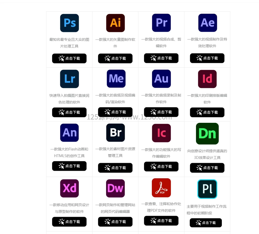 2026年Adobe全家桶全版本Windows系统加MAC苹果系统的版本都有-125源码网