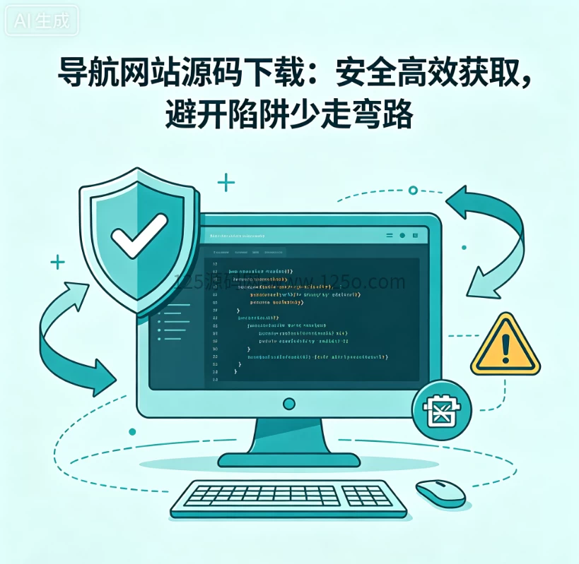 导航网站源码下载：安全高效获取，避开陷阱少走弯路-125源码网